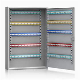 Schlüsselschrank, 100 Haken, HxBxT: 550 x 380 x 80 mm