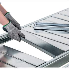 Zusätzlicher Blechpaneelen-Fachboden 1700x400 mm mit Tragfähigkeit 500 kg, verzinkt