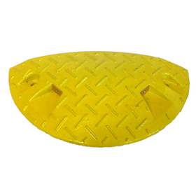 Fahrbahnschwelle für Richtgeschwindigkeit bis 10 km/h, Endelement 215 mm, Farbe Gelb