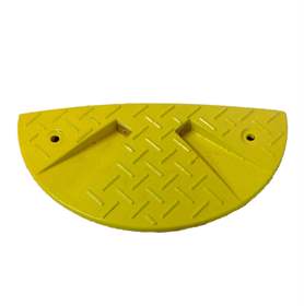 Fahrbahnschwelle für Richtgeschwindigkeit bis 30 km/h, Endelement 215 mm, Farbe Gelb