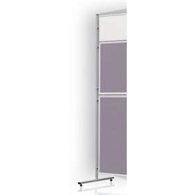 Säule für Präsentationstafeln, T-Stahlprofil, Lichtgrau lackiert, Höhe 160 cm, 1 Stück