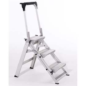 Klappbare Sicherheitstreppen, 3 Alu-Stufen