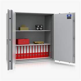 Sicherheitsschrank Klasse S60P und S2, Außen: 1189 x 1128 x 559mm, Gewicht 469kg, 2 Fachböden