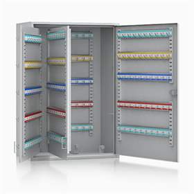 Schlüsselschrank, 250 Haken, HxBxT: 550 x 380 x 205 mm