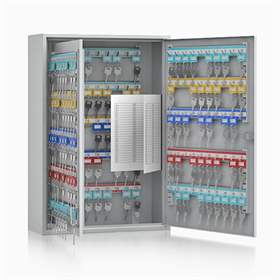 Schlüsselschrank, 150 Haken, HxBxT: 550 x 380 x 140 mm