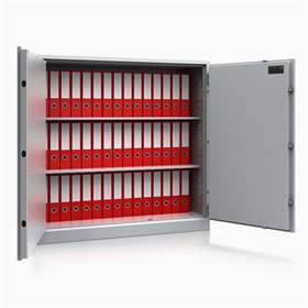 Dulap rezistent la incendiu tip seif, certificat conform EN 14450, nivel de securitate S1, Hxl: 1200 x 1260