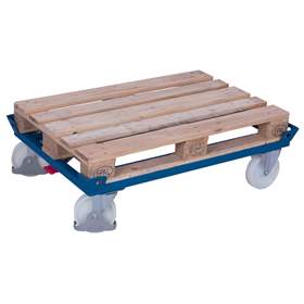 Fahrgestelle VARIOfit für Paletten und Behälter, 1010x810 mm, Höhe 283 mm, Tragfähigkeit 1050 kg