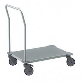 Edelstahl-Plattformwagen, HxLxB: 910x820x560 mm