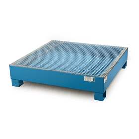 Ocelová záchytná vana (StawaR), s roštem, záchytný objem 65l, dxšxv: 800x900x220 mm