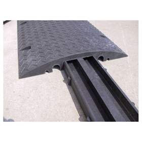 Kabelbrücke mit Einsatz, Länge 800 mm, Farbe schwarz, Höhe 80 mm