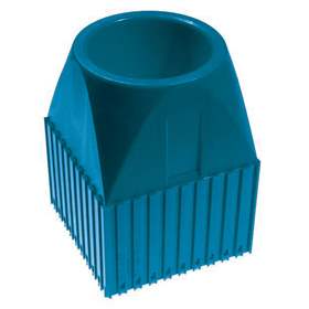 Kunststoff-Box für Werkzeuge mit Kegelschaft ISO 50, Modul 10x10, Farbe blau.