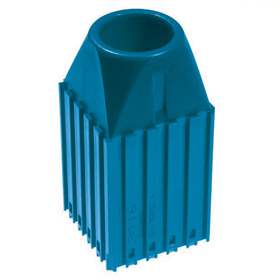 Kunststoff-Box für Werkzeuge mit Kegelschaft MORSE - M4, Modul 5x5, Farbe blau.