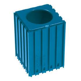 Plastový box pre nástroj s valcovou stopkou - D40, modul 5x5, 1 dutina (40x60 mm), farba modrá.