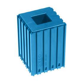 Kunststoff-Box zum Ablegen von Drehmaschienenmesser, Box 20x20, Modul 5x5, Farbe blau