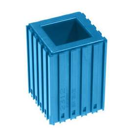 Kunststoff-Box zum Ablegen von Drehmaschienenmesser, Box 30x30, Modul 5x5, Farbe blau.