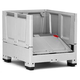 BigBox klappbar aus Polyethylen, vollwand, 1200 x 1000 x 1000 mm, mit Füßen