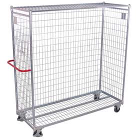 Kommissionierwagen VARIOfit, Drahtgitter verzinkt, BxTxH: 1860x650x1850 mm, Tragfähigkeit 300 kg