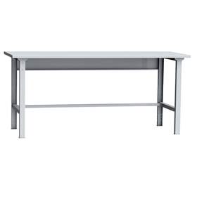 Banc de lucru atelier Lxl 2000 x 750 mm Kovos MTS cu reglare pe inaltime 900 - 1180 mm tip masă de lucru asamblare montaj, modelul de bază, blat de lucru laminat din rumeguș
