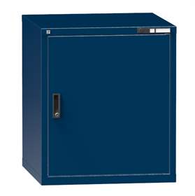 Dílenská skříňka KOMBI, v x š x h: 840 x 731 x 780 mm, 1 x dvířka, barva tmavě modrá RAL5010