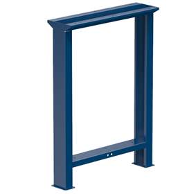 Werkbankfuß, Höhe 840 mm, Tiefe 603 mm, dunkelblau RAL5010