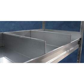 Abteil für Kleinteile, verzinkt, 1000 x 300 mm.