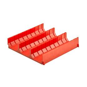 Schubladeneinteilungen aus Kunststoff - Modul 153 x 153 mm, 3 Mulden