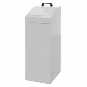 Odpadkový koš kovový pro tříděný odpad, výška 950 mm, barva šedá RAL7035