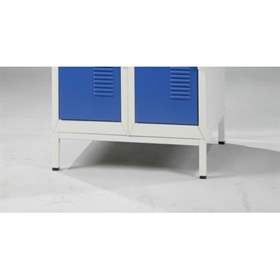 Fußgestell für Spindschrank 600 mm, Lichtgrau RAL7035