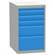 Box container - dulap banc masă de atelier - modul corp dulap cu sertare, HxLxl: 800x480x610 mm, 5 sertare