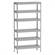 Ökonomisches Steckregal, HxBxT: 2000 x 1000 x 500 mm, 6 Stahlblech-Fachböden je 175 kg, Farbe grau RAL7035