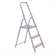 Alu-Stehleiter EUROSTYL, einseitig, Standardasuführung, 3 Stufen