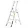 Alu-Stehleiter FORTE, einseitig, Profi-Ausführung, 4 Stufen