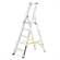 Alu-Stehleiter FORTE, einseitig, Profi-Ausführung, 5 Stufen