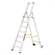 Alu-Stehleiter FORTE, einseitig, Profi-Ausführung, 7 Stufen