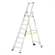 Alu-Stehleiter FORTE, einseitig, Profi-Ausführung, 8 Stufen