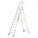 Alu-Stehleiter FORTE, einseitig, Profi-Ausführung, 10 Stufen