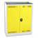 Chemikalienschrank, H x B x T: 1150 x 950 x 500 mm, 2 Wannen-Fachböden, Farbe: Gehäuse Lichtgrau RAL7035/ Türen Gelb RAL1023