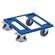 Transportroller 500 x 500 mm, Tragfähigkeit 400 kg, mit offenem Rahmen