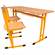 Schulset - Schulbank mit 2 Stühlen für Studenten 119 -176 cm hoch, Modell MIRO