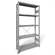 Regál zásuvný CLIP S3, V: 2000 mm, 5 polic 1000 x 300 mm, nosnosť 150 kg, šedý, základný