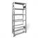 Akten-Steckregal COMPACT, einseitig, 6 Fachböden, HxB: 1850 x 750 mm, verzinkt, Grundregal