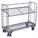 Etážový vozík VARIOfit se šikmými policemi, pozinkovaný, 2 police, 1355 x 550 mm, nosnost 250 kg